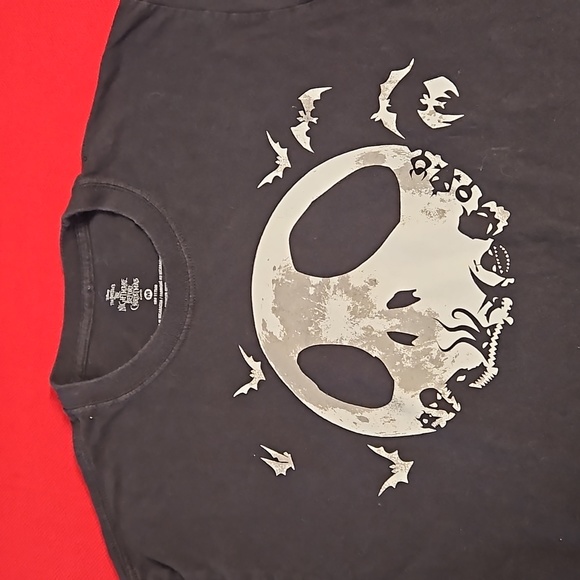 The Nightmare Before Christmas black graphic tee long sleeve UNISEX Disney - Picture 4 of 6